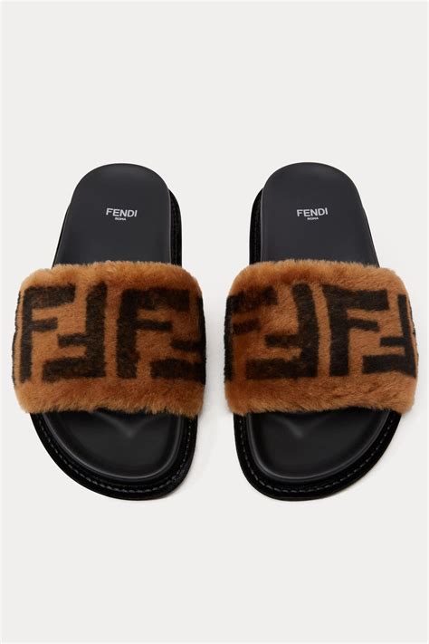 fendi fluffy slippers.